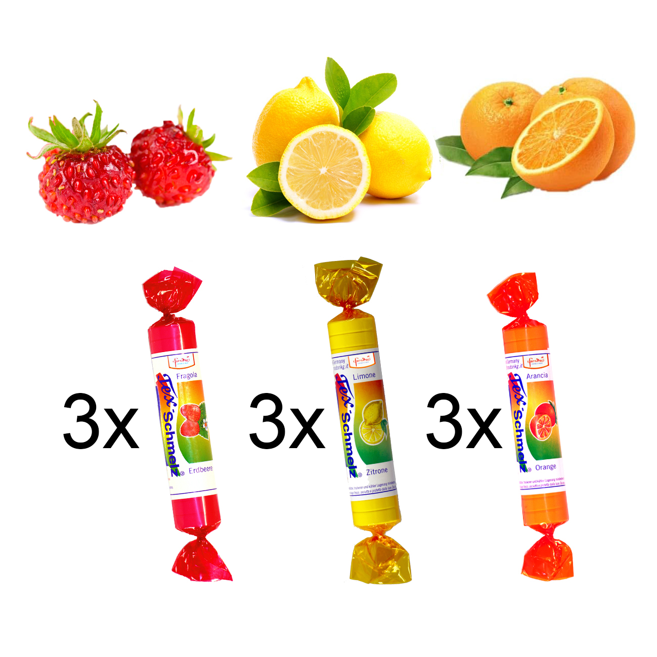 TEX-SCHMELZ destrosio TRIPACK MIX *3x3 rotoli