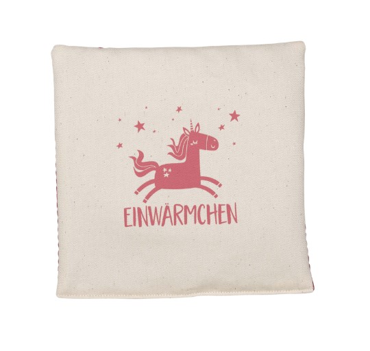 Cuscino ai cereali “Einwärmchen” – naturale/rosa legno
