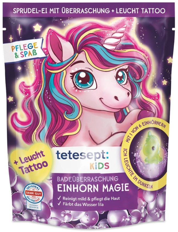 TeTe Pallina da bagno bamb. Unicorno Magia 1 pz.