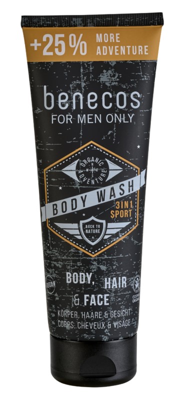 Benecos For Men ONLY Body Wash 3in1 Sport
