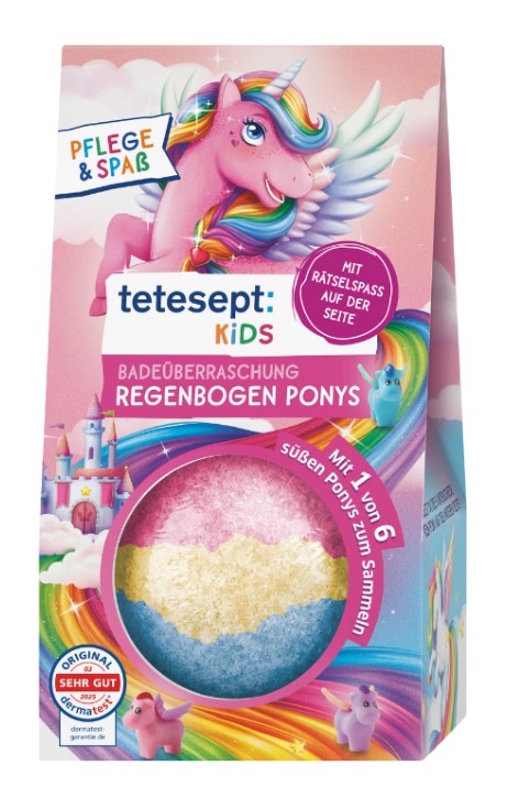 TeTe Pallina efferv.bambini pony arcobaleno NUOVO
